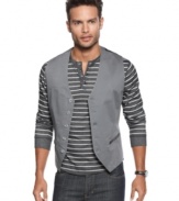 Sharpen your style with this sleek vest from Kenneth Cole New York.