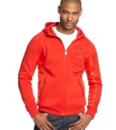 Keep your casual style trending with this bright Ferrari fleece hoodie from Puma.