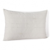 Add an artistic touch to your decor with this intricately woven Calvin Klein Home decorative pillow in a soft organic hue.