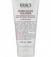 This mild cleanser is specially formulated with a sugar-derived glycoside foaming agent to thoroughly cleanse skin and remove makeup, without over-drying or stripping skin of its natural oils. With effective emollients Squalane, Apricot Kernel Oil, Vitamin E and Avocado Oil, our gentle formula dissolves excess oil, dirt and debris. PH-balanced to maintain skin's natural balance. Tested for safety and gentleness. 5.0 oz.