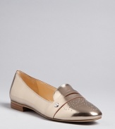 Specchio leather lends drama to these sophisticated IVANKA TRUMP loafer flats, perfect for everyday or play.