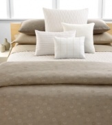 In classic Calvin style, this Samoa European sham features luxe allover quilting in a sleek wave pattern for rich texture.