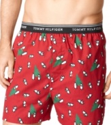 Get some seasonal style with these penguin print boxers from Tommy Hilfiger.