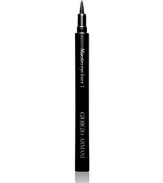 A long-lasting, water-based liquid eyeliner with a tapered pen tip that provides ultimate application precision. This unique calligraphic tool produces sharp contrast and definition to the eyes. The matte black liquid shade creates a sultry and dramatic look.