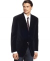 More than a feeling. This velvet blazer from Alfani adds a whole new dimension to your look.