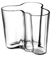 Named after the unconventional Finnish architect, the Aalto giftware collection brings innovative designs to any space. Each mouth-blown vase is individually crafted, offering completely unique style. Its purpose is left up to you.