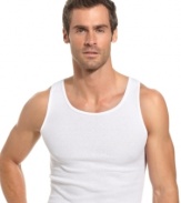 Keep your week days covered with this ribbed tank top five pack from Alfani.
