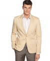 Full cotton comfort with a casual fit, this cotton twill blazer from Perry Ellis offers a classic, sophisticated look for any dressy occasion.