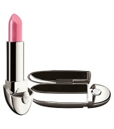 Guerlain Rouge G Lipstick surpasses with a rich formula. The pigment reflects daylight to reveal spectacular radiance. Lips are immediately defined, smoothed, plumped and hydrated. The luxurious case contains a hidden mirror.Four new glamorous limited edition shades of pink are blooming: Rose Innocent, Rose Ensoleillé, Rose Piquant and Rose Barbare.