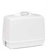 Take your crafts on the road and give your crafting companion-your sewing machine-the care it deserves! This universal sewing machine case is lightweight and durable for easy storage and a protection that keeps it out of danger and dust's way. 3-month warranty.