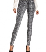 MICHAEL Michael Kors' skinny jeans make a statement with a bold snakeskin print.