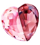 Something to have and to hold, this Swarovksi crystal figurine makes a sweet gesture for a special valentine. Half red, half pink and entirely faceted, it's a heart that glitters in any personal space.