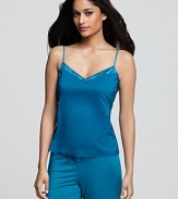 Lace and mesh detailing infuse this cami with modern appeal. From Calvin Klein Underwear.