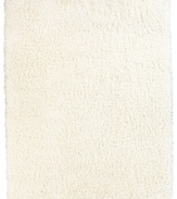 Offering lush, thick shag pile for any space, the Kenneth Mink Elements shag rug updates any modern space with supreme comfort in a clean, snowy hue.