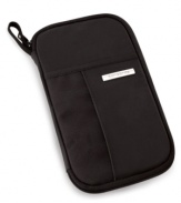 All of your travel essentials, all in one place. A rugged, sporty design keeps everything from passport to boarding pass to credit cards on hand, safe & secure. Crafted from a lightweight and durable nylon, this travel wallet simplifies what you need to carry when you're seeing the sights.