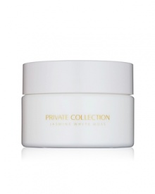 The third fragrance in Aerin Lauder's Private Collection, here in a light-textured, all-over moisturizing creme to silken and smooth your skin. It was begun by Estée in the late '80s, kept in a vault, and only recently rediscovered, she says. I've added some notes of my own to complete it. I hope you'll like it as much as I do. It's a fresh, vibrant, sparkling scent, with an opulent white bouquet surrounded by delicate moss, rich woods and pure natural fragrance Absolutes.