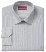 A neutral base with a modern fit means that the options are endless with this microchecked shirt from Alfani RED.