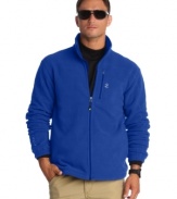 Izod masters the ratio of style to function with the sleek performance features of this lightweight, wind-resistant thermal fleece. (Clearance)