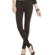 Work it, in XOXO's skinny, flat-front pants. Cute with everything from blazers to tunic sweaters!