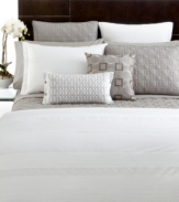 Sophistication gets a modern update with Hotel Collection's Woven Pleats European shams. Featuring rows of tailored pleats on pure cotton for a clean, polished appeal. Zipper closure.