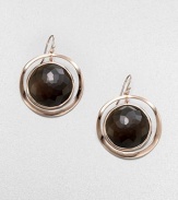 From the Lite Links Collection. A sophisticated design featuring faceted smokey quartz stones framed in sterling silver and 18k gold, finished in the warm glow of 18k rose goldplating. Smokey quartzSterling silver and 18k gold with 18k rose goldplatingDrop, about 1.9Hook backImported 