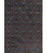 Lose yourself in the spellbinding look and unbelievably plush feel of Couristan's Pave Bezel Medallion rug. Woven of a luxe blend of viscose, silk and chenille for one-of-a-kind texture and high-low carved effect, the medallion-patterned rug is rendered in rich sapphire and mahogany hues to add high style to any room.