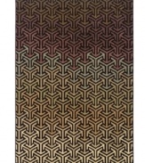 In striking, linked geometry, the Palermo area rug creates a captivating, luxurious color palette from black to tan. Woven of durable, long nylon fibers that also offer a soft hand, it serves to enliven any space with sheer modern style.