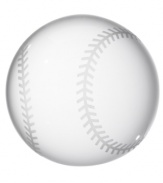 Hit it out of the park with the handcrafted baseball paper weight from Oleg Cassini. A great gift for sports fans! Hallmarked with designer's signature.