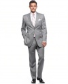 With a classic fit and clean-cut windowpane styling, this Jones New York suit is subtle style perfect for your nine-to-five.