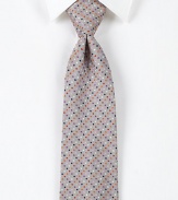 Classic woven tie, rendered in superior Italian silk with modern multicolored dot pattern.SilkDry cleanMade in Italy