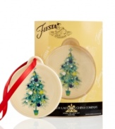 Put everyone in a party mood with Fiesta for your tree! An extra-festive – and miniature size – twist on an old favorite, the Christmas Tree ornament makes it merry with decorations in favorite Fiesta colors.