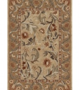 With a riot of blossoms and vines in a beautiful gold palette, Dalyn's elegant Galleria rug is simply made to be admired. But the best news is that a durable poly-acrylic weave makes the lovely rug perfect for high-traffic areas!