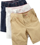 Everyone loves an accent. A few contrasting thread accents help these basic bermuda shorts from Carter's stand out.