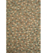 Like the dappled floor of a natural spring, the Earth River rug from the Gallia collection is delight to behold. With a richly textured surface that can only be created through intricate hand carving, the rug offers a pebble motif in organic browns and blues for an inspiring addition to your decor.
