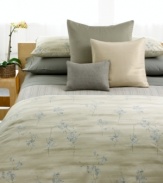 Distinctive double row cording embellishes this solid fitted sheet in ultrasoft combed cotton percale. (Clearance)