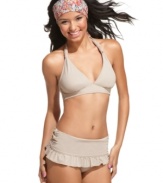 Coco Rave's halter bikini top fits your curves! Order by bra-size for a look that's just right for you.