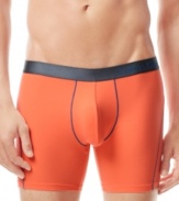 Chock-full of sporty style and modern attitude, this updated boxer brief is versatile part of any active guy's wardrobe