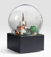 EXCLUSIVELY OURS. This cityscaped globe is filled with the hand-painted resin skyline of New Orleans, including landmarks such as: St. Louis CathedralJackson SquareRoyal and Bourbon Street lamppostsRiverboatStreetcarMardi Gras float and morePlays Way Down Yonder in New OrleansGlass dome with resin figures7H X 4W X 3½D3.5 lbs.Imported