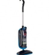 Get steamed! Transform your home from the ground up with the versatility of this lift-off steam mop, which provides an all-around clean to all of your flooring, while also tackling counters, sinks and other above-floor areas. The removable steam pod with hose makes it easy to clean everything at once, and the chemical-free operation of this two-in-one must-have guarantees a new kind of clean. 2-year warranty. Model 39W7.