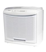 Breathe in, breathe out, breathe easy… it's that simple when you invite this HEPA air purifier into your home. The high-tech filter rids air of bacteria, germs and other pollutants at a whisper-quiet volume so comfort comes easy and the rest is a breeze. 1-year warranty. Model HAPM100.