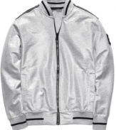 Get on the gray. This track jacket from Sean John is worth its weight in your casual wardrobe.