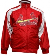 Take your best shot at being one of the Cardinals biggest fans in this St. Louis MLB jacket from Majestic.