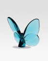 A lovely butterfly paperweight in lead crystal with Baccarat signature. 3 X 2½ Hand wash Made in France 