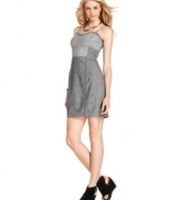Chambray denim gets a sexy makeover in this DKNY Jeans bustier mini dress. Pair it with platform sandals for summer and take it into fall with tights and a fitted blazer!