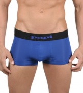 Make your move. With a shorter leg length, these trunks from Papi will stay put underneath your pants.