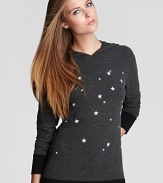 Spend a night under the stars in WILDFOX's ultra-soft hoodie, printed with a splash of bright white stars.