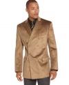 With a handsome finish, this blazer from Sean John instantly sets your dress wardrobe apart.