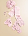 A toasty, marled wool-blend yarn from Italy, knit into cozy mittens with sweet bows.Smooth knit with ribbed cuffBig bow on eachAttached loss-prevention string40% wool/28% rayon/15% nylon/10% cashmere/7% angoraDry cleanImported