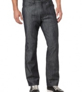 Get that dark and brooding look you like with these five-pocket jeans from Sean John.