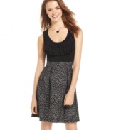 From the tiers of ruffles at the bodice, to the pleated animal-print skirt, this dress from Be Bop rocks winning design!